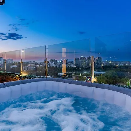 Downtown Floreasca Penthouse W Jacuzzi&terrace