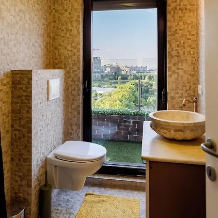 Downtown Floreasca Penthouse W Jacuzzi&terrace *