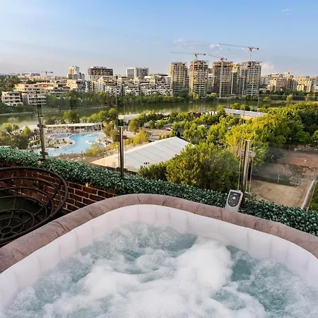 Downtown Floreasca Penthouse W Jacuzzi&terrace Bucureşti