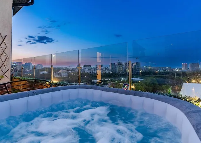 Downtown Floreasca Penthouse W Jacuzzi&terrace