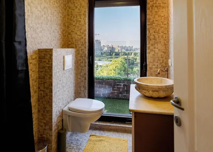Downtown Floreasca Penthouse W Jacuzzi&terrace *