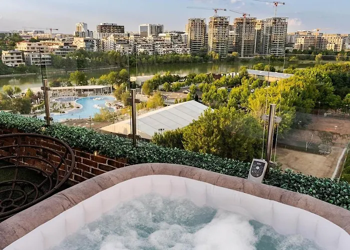 Downtown Floreasca Penthouse W Jacuzzi&terrace Bucharest