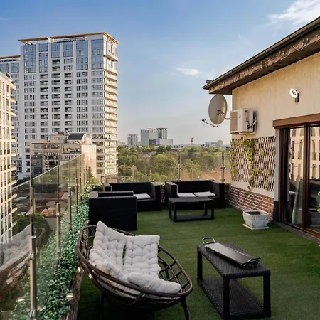 Apartment Downtown Floreasca Penthouse W Jacuzzi&terrace *