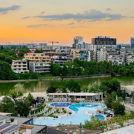 Downtown Floreasca Penthouse W Jacuzzi&terrace Apartment